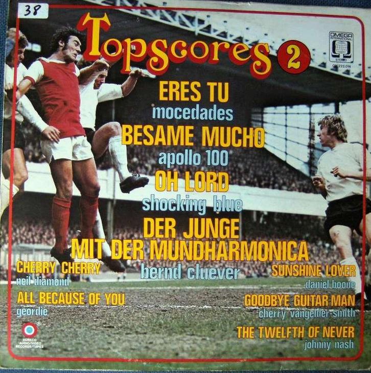 LP Topscores vol 2, CD & DVD, Vinyles | Pop, Comme neuf, 1960 à 1980, 12 pouces, Enlèvement ou Envoi