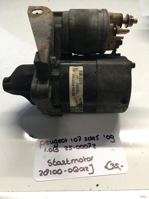 Peugeot 107 1.0 B 5drs 2009 2500072  Startmotor 28100-0Q012J, Auto-onderdelen, Motor en Toebehoren, Gebruikt, Ophalen of Verzenden