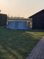 Metalen zwembad  610 x 360 x 120cm, Tuin en Terras, Zwembaden, 300 cm of meer, Zo goed als nieuw, Ovaal, Ophalen