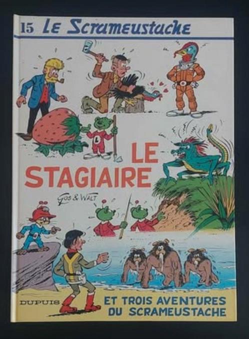 BD Le Scrameustache tome 15 : le stagiaire (éd. originale), Boeken, Stripverhalen, Zo goed als nieuw, Eén stripboek, Ophalen
