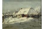 Romain Steppe  1859 - 1927  Winterlandschap, Antiek en Kunst, Verzenden