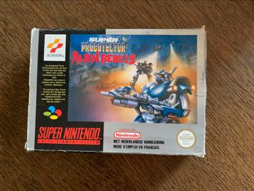 Nintendo Snes Game Probotector Alien Rebels beschikbaar voor biedingen