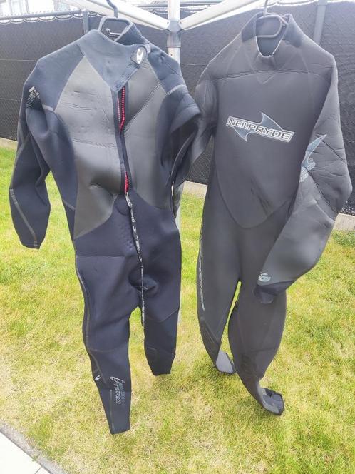 2 heren wetsuits maat Large 52 dikte 5.3, Watersport en Boten, Windsurfen, Gebruikt, Overige typen, Ophalen of Verzenden