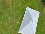 Zweefparasol Mini Umbrosa Paraflex wit, Ophalen, 1 tot 2 meter, Kantelbaar, Zweefparasol