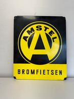 Amstel bromfietsen emaille bord, Verzamelen, Ophalen of Verzenden, Gebruikt, Reclamebord