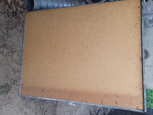 6 houten platen met ijzeren rand L 108 x B 84 cm, Doe-het-zelf en Bouw, Hout en Planken, Gebruikt, Overige typen, Minder dan 200 cm