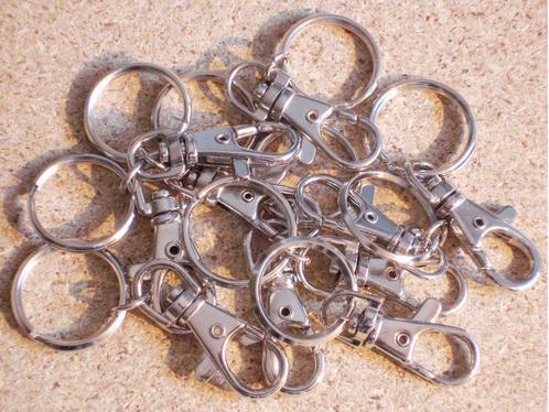 Set van 10 karabijnhaken voor sleutelhangers en winkelwagent, Verzamelen, Winkelwagenmuntjes, Verzenden