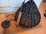 2 hanglusters deco met rotan koord - 50euro voor de twee., Huis en Inrichting, Ophalen, 50 tot 75 cm, Hout, Zo goed als nieuw