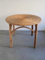 Vintage tafel van rotan/bamboe, Antiek en Kunst