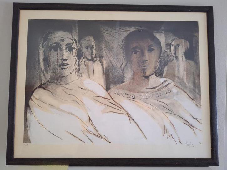 Originele lithografie Roger Vandereycken (1933-2024), Antiek en Kunst, Kunst | Litho's en Zeefdrukken, Ophalen of Verzenden