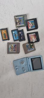 Nitendo GAME BOY ADVANCE SP + 8 games + Super Mario Land, Games en Spelcomputers, Game Boy Advance, Zo goed als nieuw, Met games