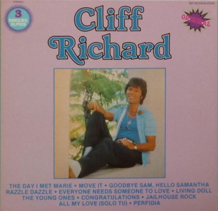 vinyl:  3LP-BOX  CLIFF RICHARD  (the hits van Cliff), Cd's en Dvd's, Vinyl | Pop, Zo goed als nieuw, 1960 tot 1980, 12 inch, Ophalen of Verzenden