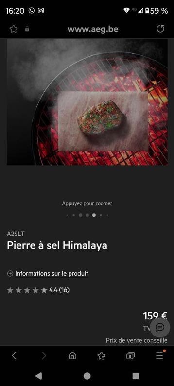AEG plaque de cuisson pierre d himalaya  beschikbaar voor biedingen