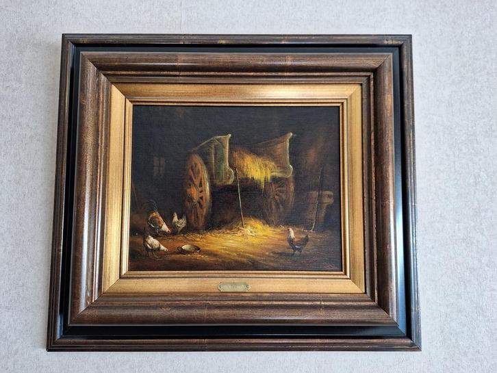 Schilderij kunstschilder Georges Teugels, Antiek en Kunst, Kunst | Schilderijen | Klassiek, Ophalen