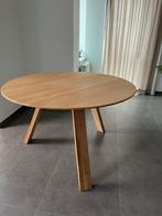 Ronde massief eikenhouten tafel - diameter 120 cm, Huis en Inrichting, Tafels | Eettafels, Ophalen, Zo goed als nieuw, Vijf personen of meer