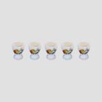 Arcopal set van 5 vintage eierdopjes met fruitprint, Ophalen, Zo goed als nieuw