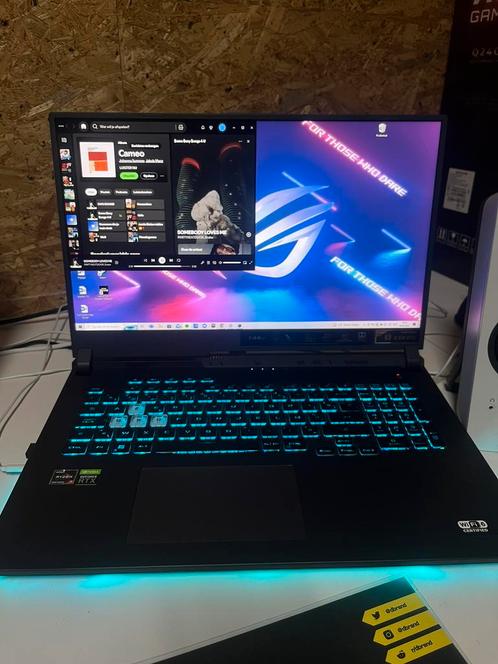 Asus ROG Strix, Computers en Software, Windows Laptops, Zo goed als nieuw, 17 inch of meer, SSD, 4 Ghz of meer, 16 GB, Azerty