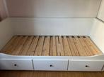 Lit 2 places avec 3 tiroirs bon état, Maison & Meubles, Chambre à coucher | Lits, Enlèvement ou Envoi, Comme neuf