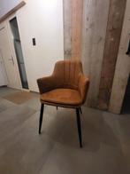 Eetkamerstoel cognac. 6stuks, Huis en Inrichting, Stoelen, Ophalen, Zo goed als nieuw, Metaal