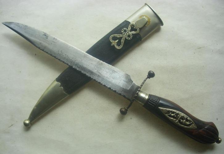 Chasse dague du XIXeme siècle probablement allemande dolk, Verzamelen, Militaria | Algemeen, Landmacht, Mes of Dolk, Verzenden