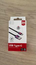 USB C TNB-kabel van 2 meter, Telecommunicatie, Nieuw