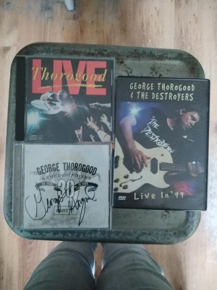 George Thorogood pakket (1 CD gesigneerd), CD & DVD, CD | Rock, Rock and Roll, Enlèvement ou Envoi