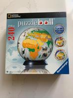 Puzzle ball National Geographic Ravensburger wereldbol 240 s, Hobby en Vrije tijd, Minder dan 500 stukjes, Zo goed als nieuw, Ophalen