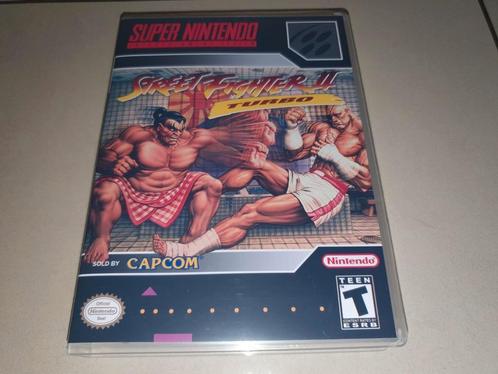 Street Fighter 2 (2) Turbo SNES Game Case, Games en Spelcomputers, Games | Nintendo Super NES, Zo goed als nieuw, Verzenden
