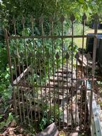 vol ijzeren/ gesmeed rustiek hek/poort, Tuin en Terras, Tuinhekken en Hekwerk, Ophalen, Met poort, Gebruikt, Spijlenhekwerk