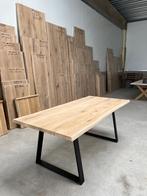 Massief eiken boomstam tafelblad 120x60x4 cm, Ophalen of Verzenden, Nieuw, Planken, Hardhout