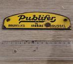 Geëmailleerde plaat van Publifer S.A., Brussel (jaren 30), Ophalen of Verzenden