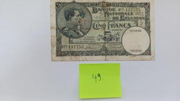 BELGIE 5 FRANK 1930 beschikbaar voor biedingen