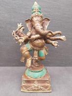 Statue en bronze de Ganesh à 8 bras dansant/Barong/Indonésie, Enlèvement ou Envoi, Neuf