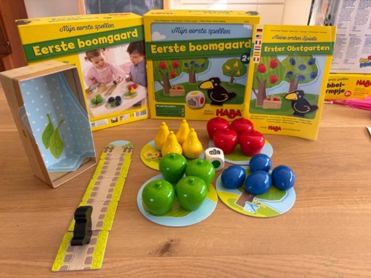 5 Haba kinderspellen pakket - Nieuwwaarde €110 - Nu €50, Hobby en Vrije tijd, Gezelschapsspellen | Overige, Gebruikt, Ophalen of Verzenden