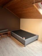 Bedframe twijfelaar, Gris, Queen size, Comme neuf, Enlèvement