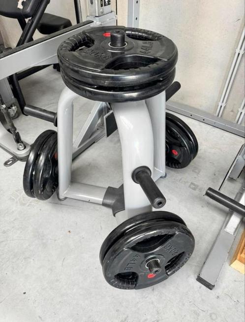 Nieuwe gewichtschijven inclusief schijven rack, Sport en Fitness, Fitnessmaterialen, Zo goed als nieuw, Ophalen of Verzenden