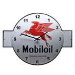 Mobiloil emaille reclame klok mancave garage decoratie kado, Nieuw, Ophalen of Verzenden, Gebruiksvoorwerp