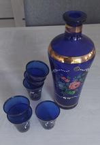 Karaf + 6 kleine glaasjes, Ophalen, Glas, Overige stijlen, Compleet servies