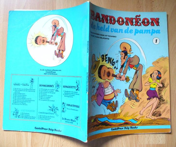 BANDONEON 1 HELD PAMPA - ATTANASIO DELPORTE KUIFJE SPAGHETTI, Livres, BD, Utilisé, Une BD, Enlèvement ou Envoi