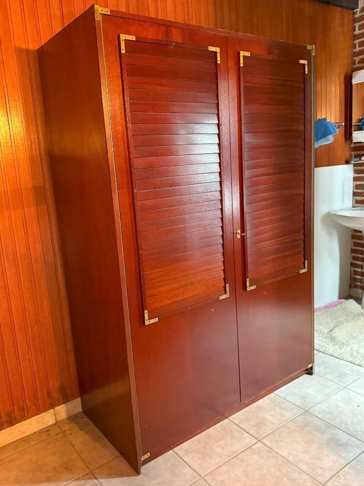 Vintage Kleerkast in marinestijl (2 stuks), Huis en Inrichting, Kasten | Kleerkasten, Gebruikt, 150 tot 200 cm, 100 tot 150 cm