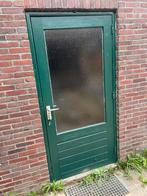 Deurkozijn met deur en 2 raamkozijnen, Doe-het-zelf en Bouw, Ophalen, Gebruikt, 80 tot 100 cm, 200 tot 215 cm