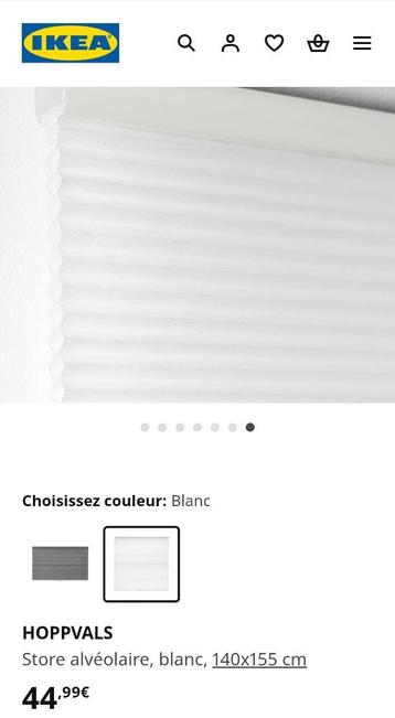 IKEA Hoppvals wit honingraatgordijn Nieuw  beschikbaar voor biedingen