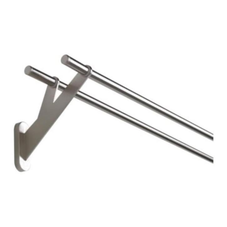 Gordijn roedes, Huis en Inrichting, Stoffering | Gordijnen en Lamellen, Zo goed als nieuw, Minder dan 100 cm, 200 cm of meer, Grijs