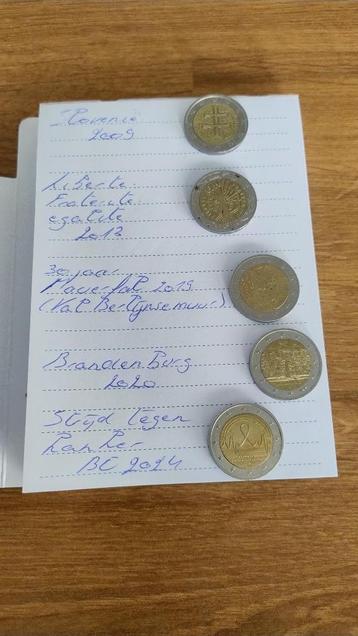 Muntverzameling 2eurostukken. beschikbaar voor biedingen
