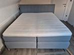 Boxspring blauw 180X200 veldeman, Ophalen, Blauw, Tweepersoons, Zo goed als nieuw