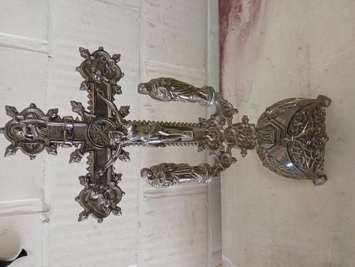 groot kruisbeeld, Antiek en Kunst, Antiek | Religieuze voorwerpen, Ophalen of Verzenden