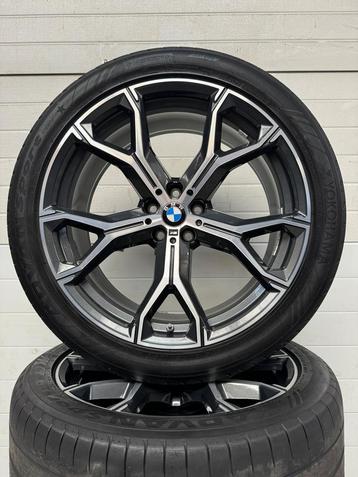 21’’ BMW X5 X6 G05 G06 VELGEN ZOMERBANDEN ORIG 741M, Auto-onderdelen, Gebruikt, 275 mm, Banden en Velgen, Personenwagen