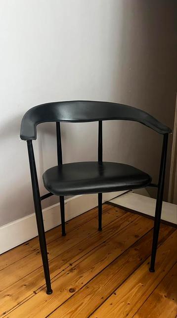 Fasen P40 - 2 eetkamerstoelen, Enlèvement, Utilisé, Noir, Cuir
