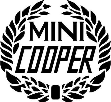 COOPER sticker set zwart Classic Mini., Auto-onderdelen, Ophalen, Nieuw, Mini