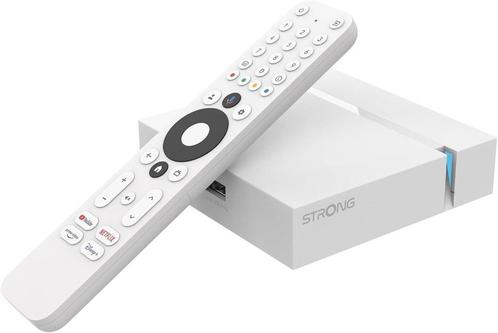 STRONG Leap S3+ Android TV, IPTV, Chromecast, nieuwstaat!, Audio, Tv en Foto, Mediaspelers, Zo goed als nieuw, Minder dan 500 GB